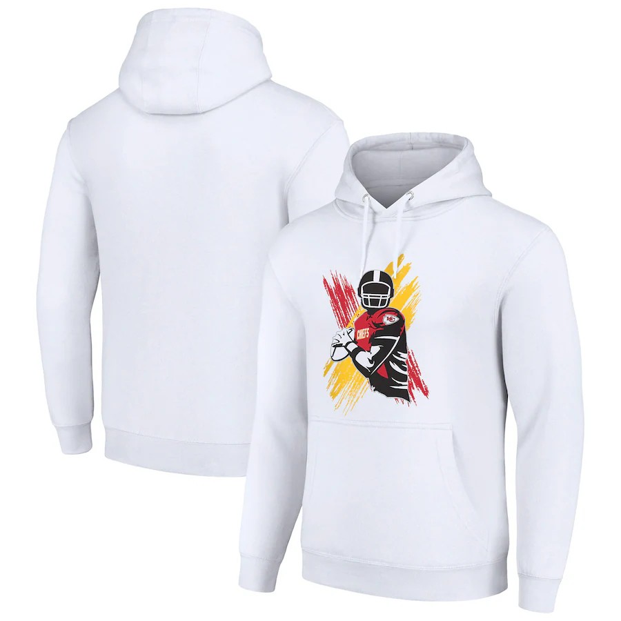 Men kansas city chiefs  white 2024 NFL hoodie->kansas city chiefs->NFL Jersey